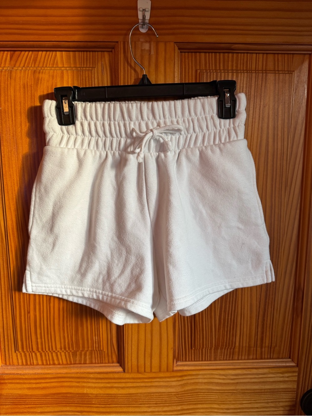 Wild Fable Women's White Elastic-Waist Terry Shorts